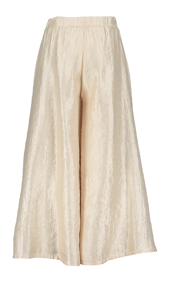 Goudkleurige wijde broek Thelma Blue Bay