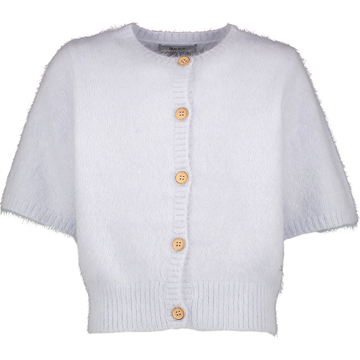 Lichtblauwe zachte gilet met korte mouwen Paige Blue Bay 