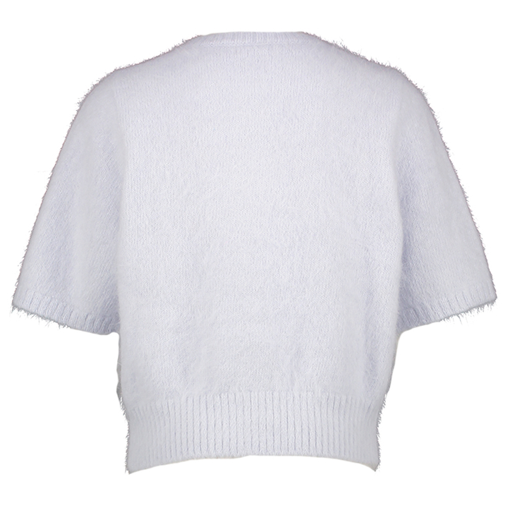 Lichtblauwe zachte gilet met korte mouwen Paige Blue Bay 