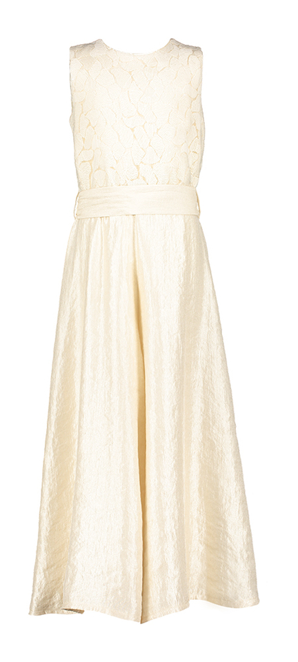 Goud kleurige jumpsuit stuctuur top Zara Blue Bay