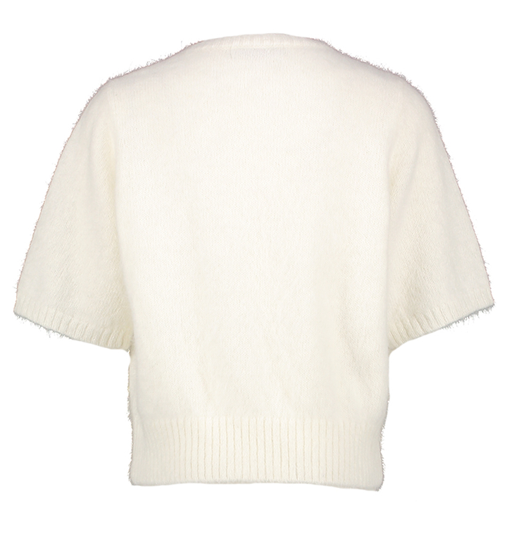 Ecru zachte cargdigan met korte mouwen Paige Blue Bay