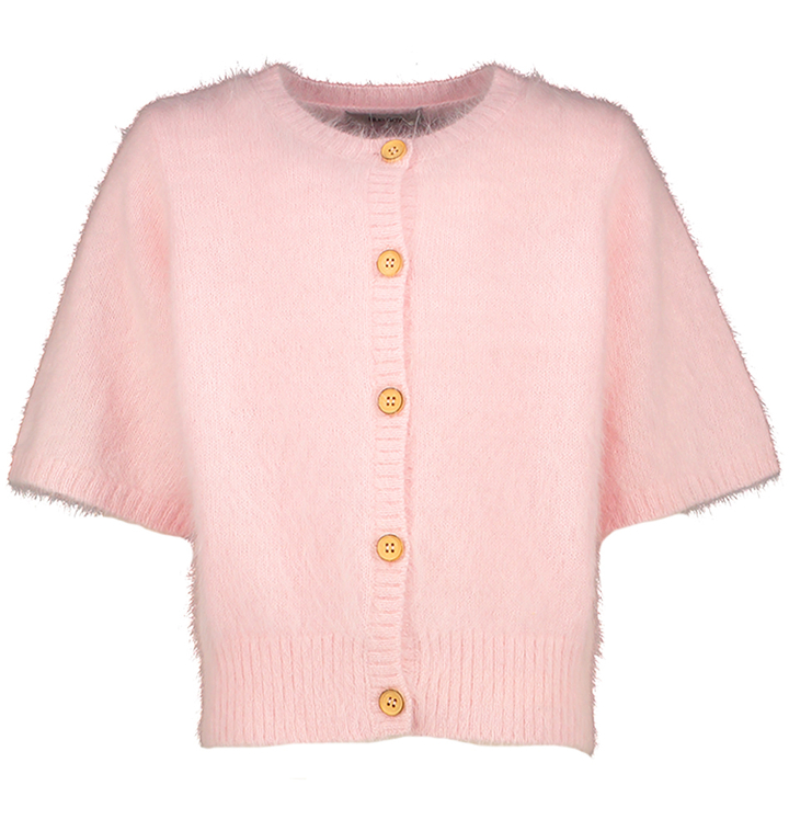 Poederroze zache gilet met korte mouwen Paige Blue Bay