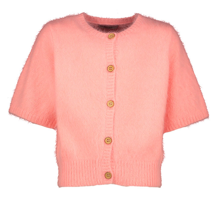 Roze zachte gilet met korte mouwen Paige Blue Bay