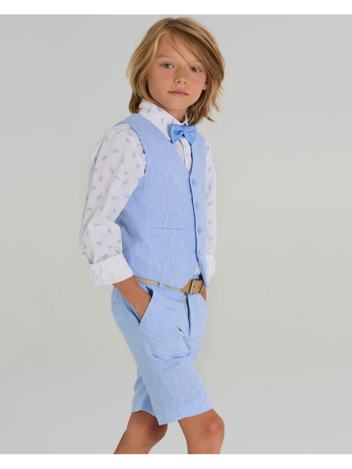 Blauwe gilet communie Hans Blue Bay