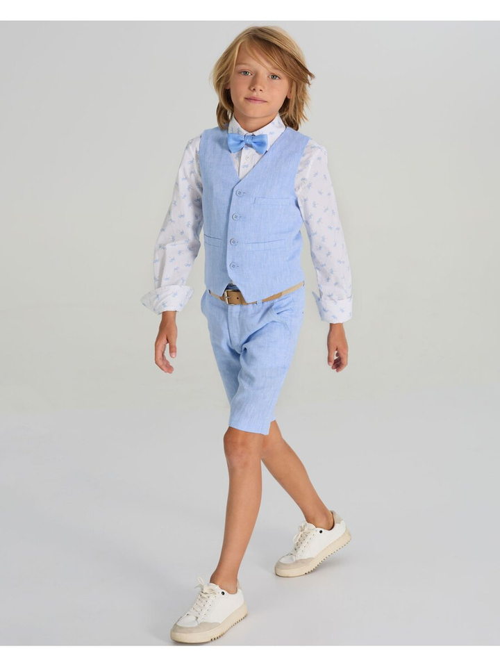 Blauwe gilet communie Hans Blue Bay