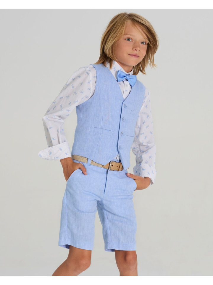 Blauwe short Communie Neil Blue Bay