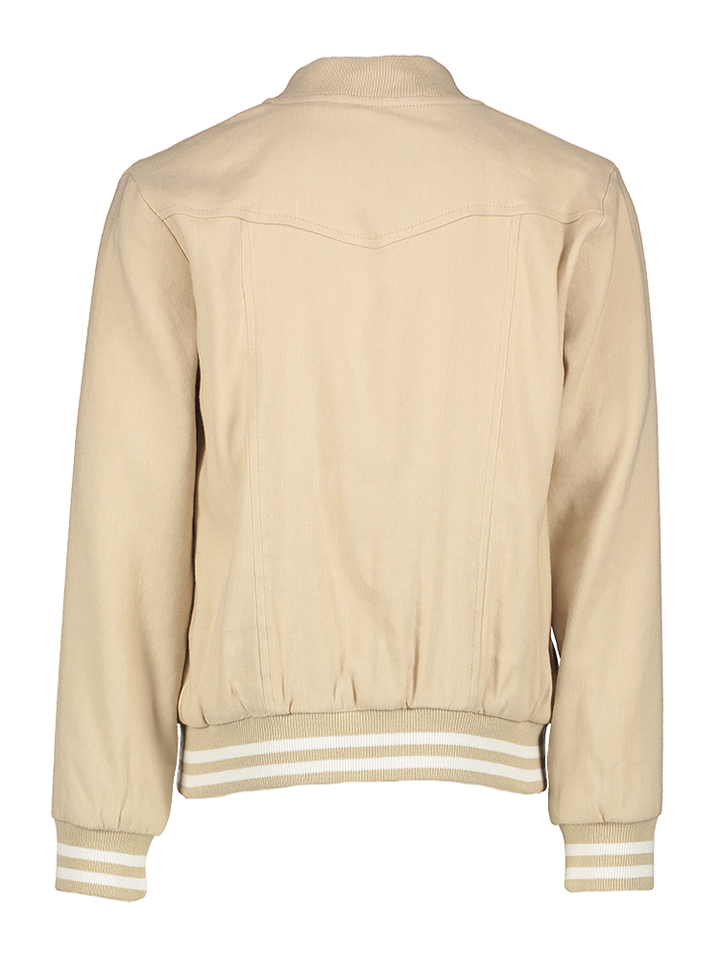 Beige linnen vest met rits Felix Blue Bay 