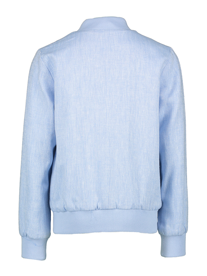 Blauwe communie vest met rits Floris Blue Bay 