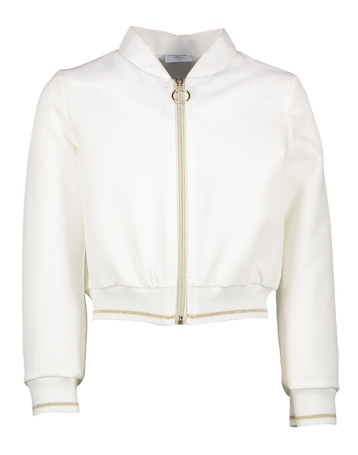 Ecru vestje met goudkleurige details Diamante Blu