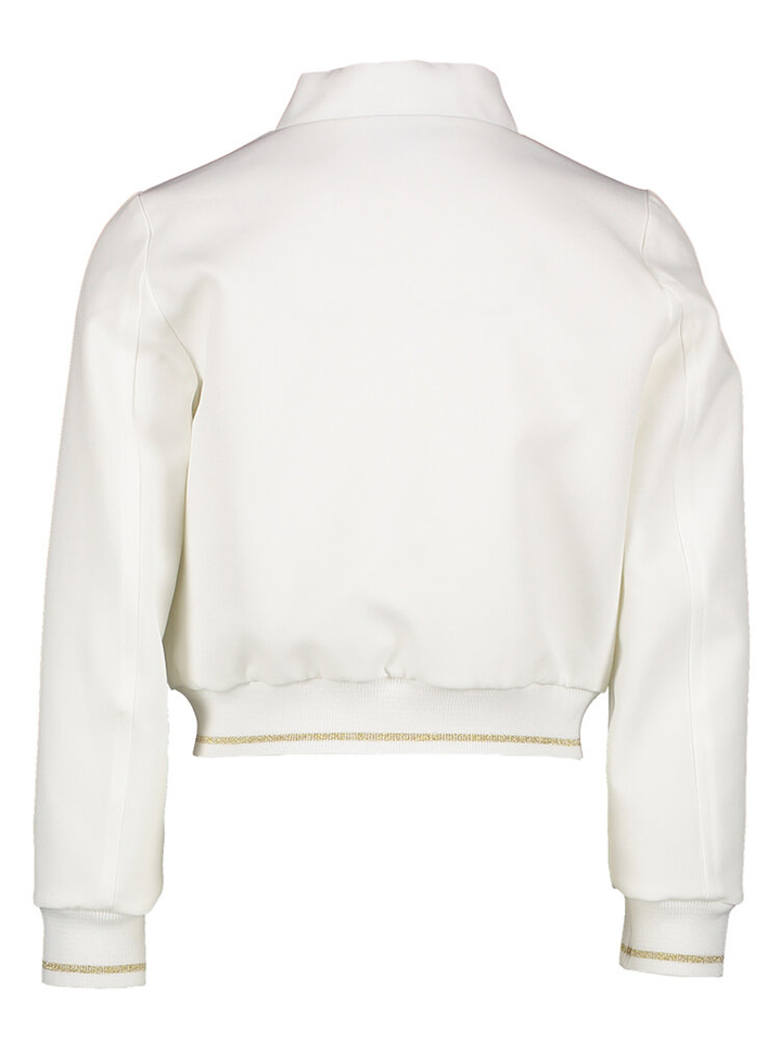 Ecru vestje met goudkleurige details Diamante Blu