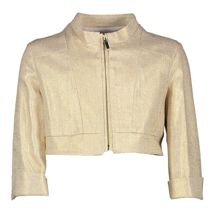 Goudkleurig kort jasje communie Miss Leod