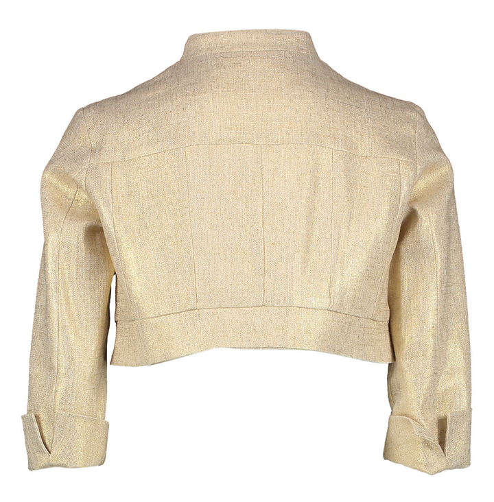 Goudkleurig kort jasje communie Miss Leod