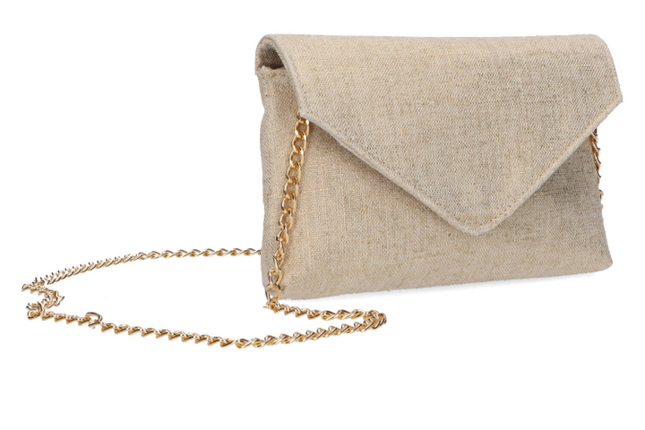 Goudkleurig handtasje met goudkleurige ketting Miss Leod