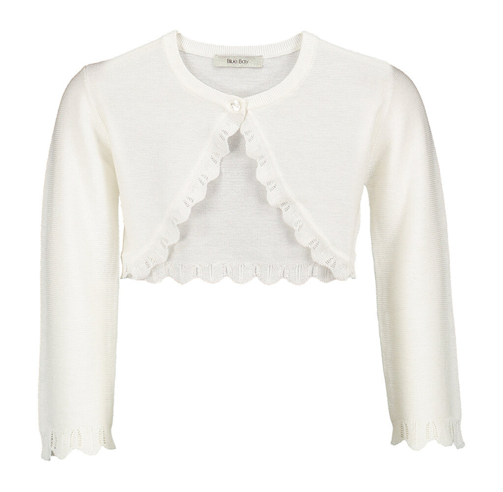 Witte bolero Communie Belle Blue Bay