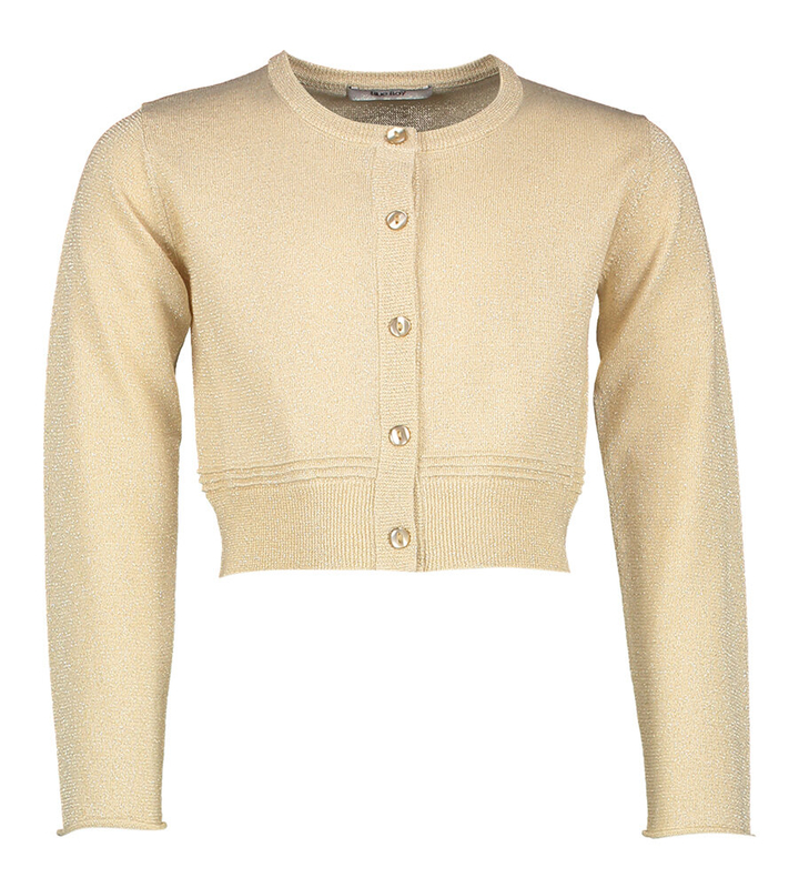 Gilet met goudkleurige metaaldraad Ulla Communie Blue Bay