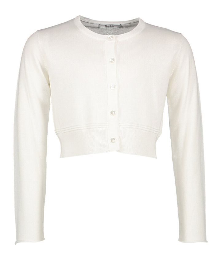 Ecru gilet met knopen Ulla Communie Blue Bay