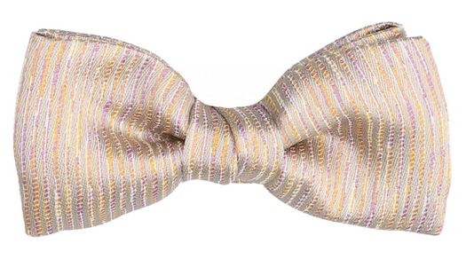 Beige vlinderdas met multicolor print Austin D-Lux