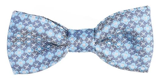 Blauwkleurige vlinderdas met print August D-Lux