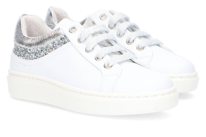Witte sneakers met zilveren accent RTB
