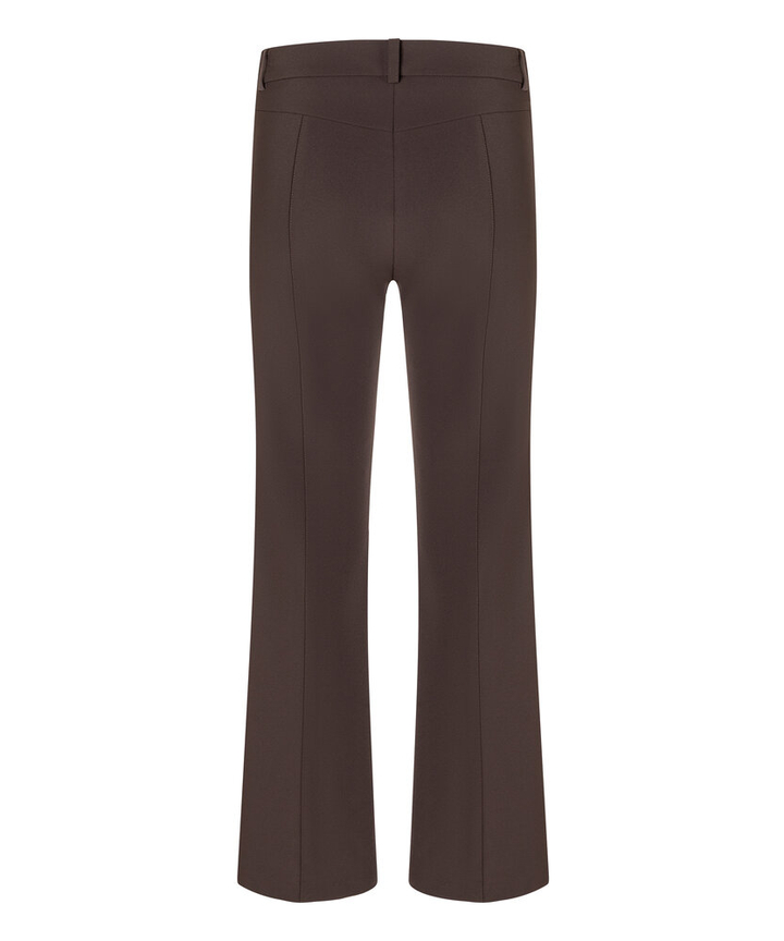 Bruine geklede flared broek  Farah Long Cambio 
