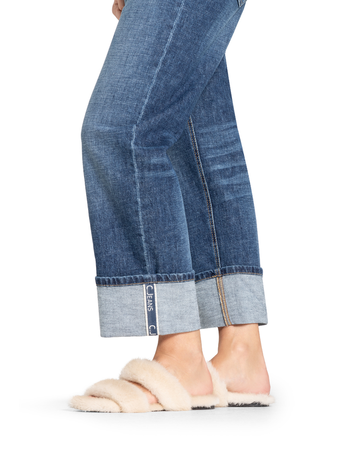 Jeans met omslag kerry straight Cambio