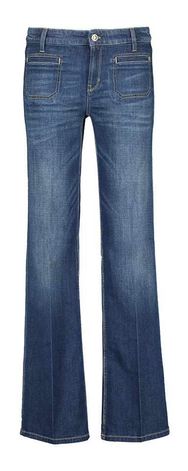 Blauwe straight fit jeans Tess Cambio 