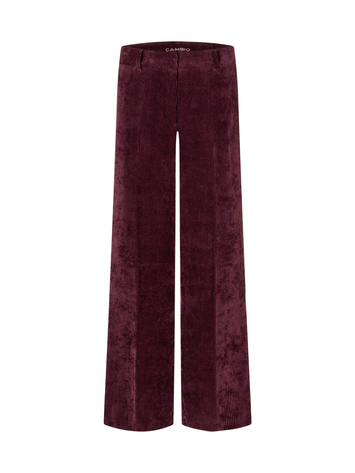 Bordeaux ribfluwelen broek Amelie Cambio