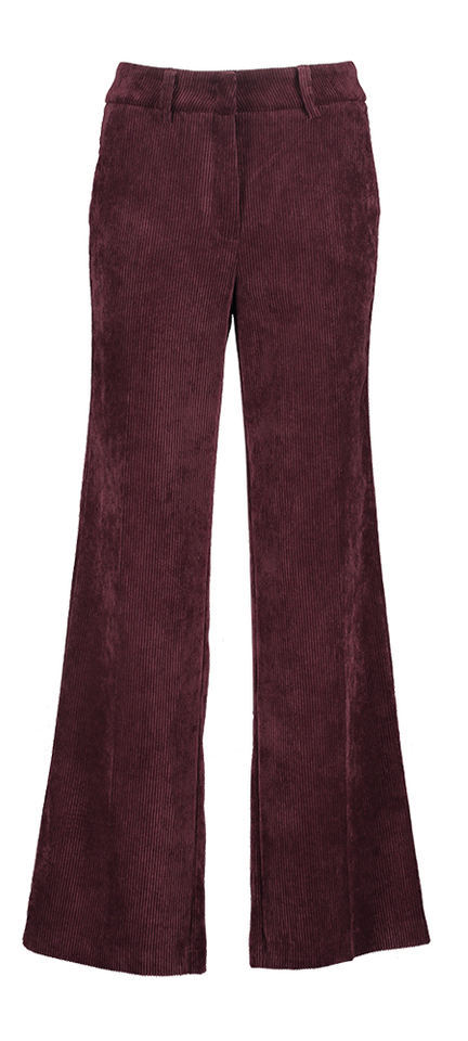 Bordeaux ribfluwelen broek Amelie Cambio