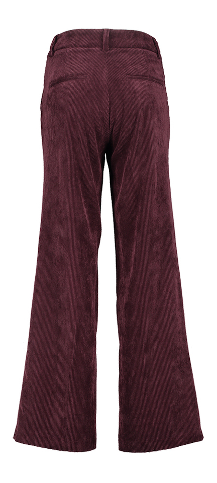 Bordeaux ribfluwelen broek Amelie Cambio