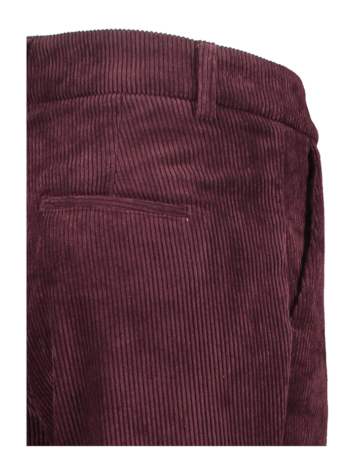 Bordeaux ribfluwelen broek Amelie Cambio