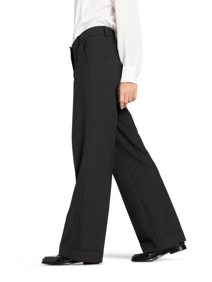 Grijze wijde geklede broek Grace Cambio 
