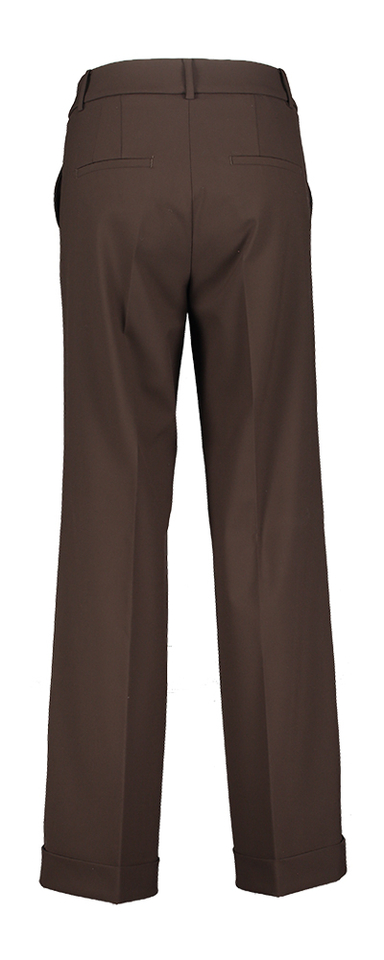 Donkerbruine geklede broek Grace Cambio