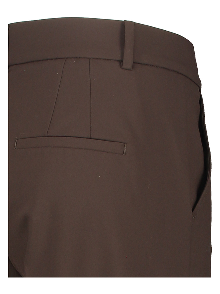 Donkerbruine geklede broek Grace Cambio