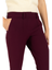 Bordeaux geklede enkel broek Farah Cambio