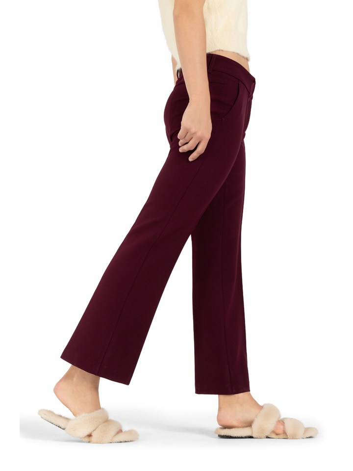Bordeaux geklede enkel broek Farah Cambio