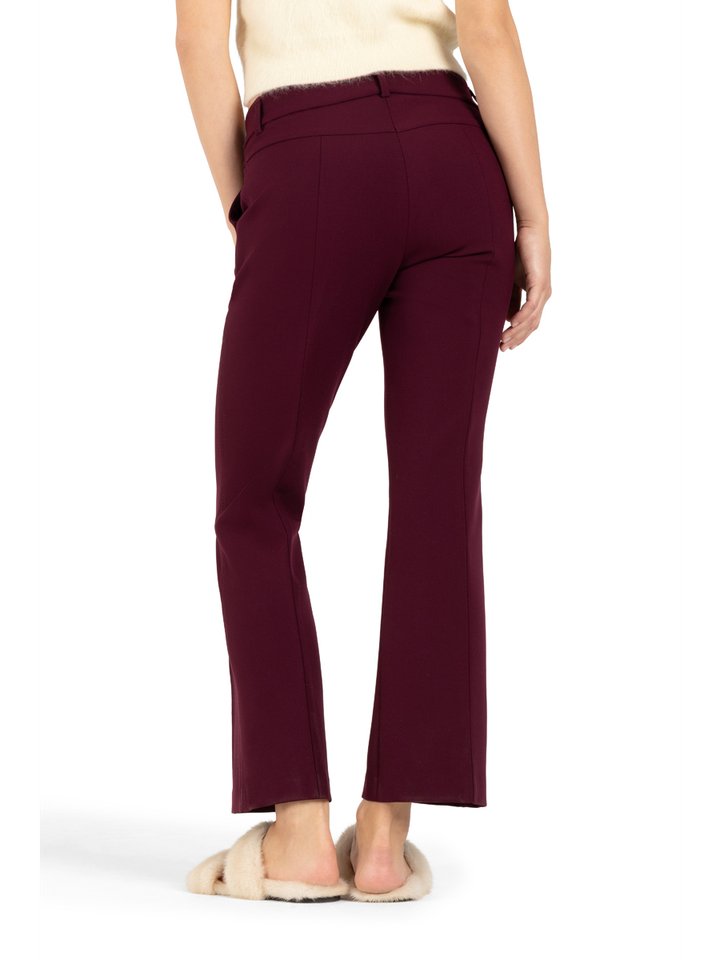 Bordeaux geklede enkel broek Farah Cambio