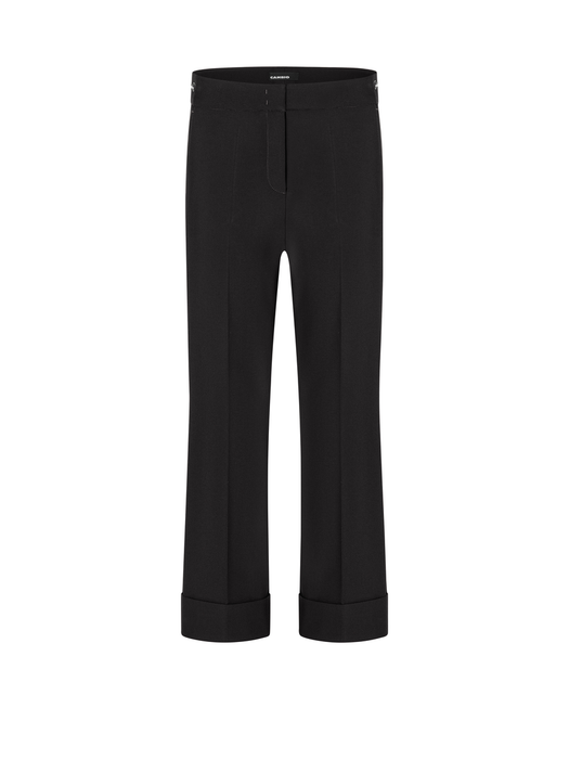 Zwarte geklede broek France cropped Cambio