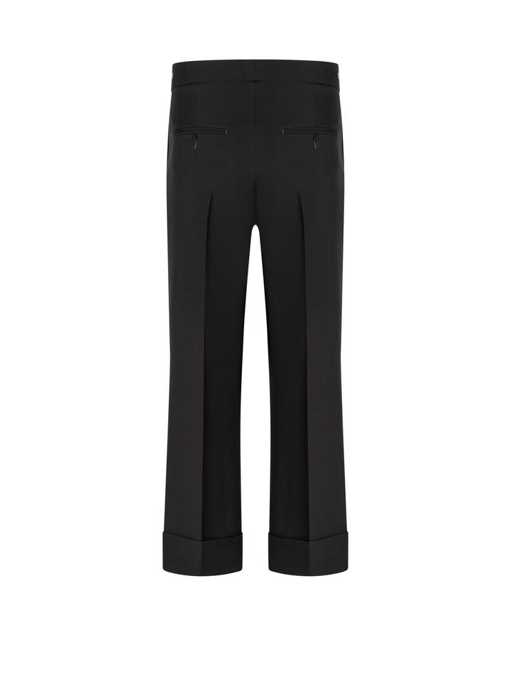 Zwarte geklede broek France cropped Cambio