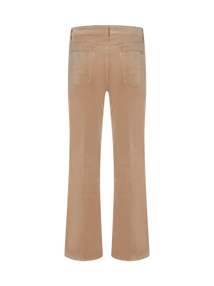 Beige bootcut fit in corduroy Cambio
