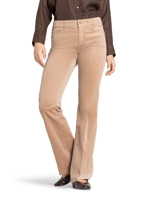 Beige bootcut fit in corduroy Cambio
