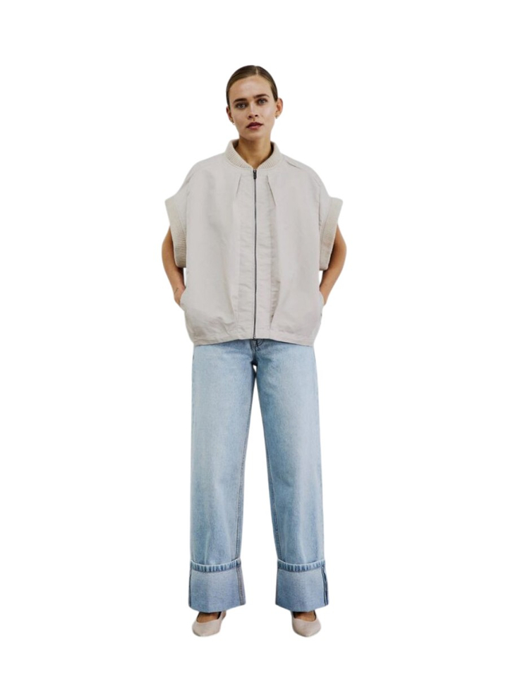 Beige oversized bodywarmer Imperial Withblack 