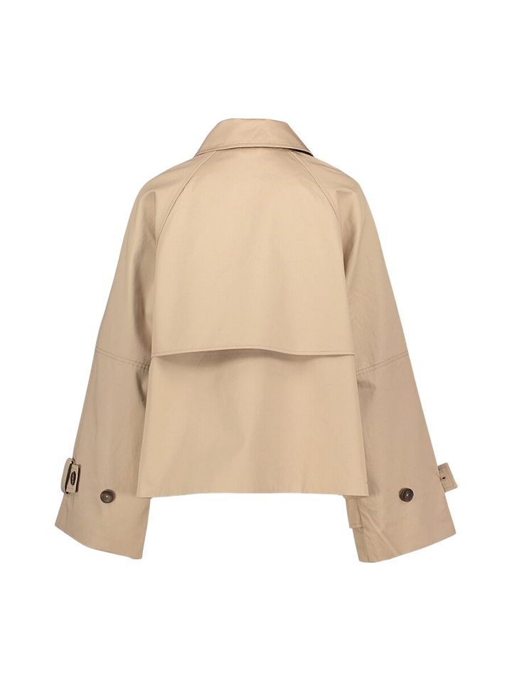 Beige jas a-lijn Ophelia Withblack