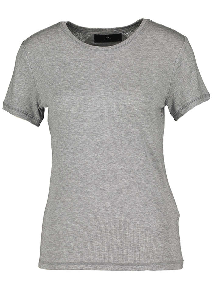 Grijze t-shirt Heather Withblack