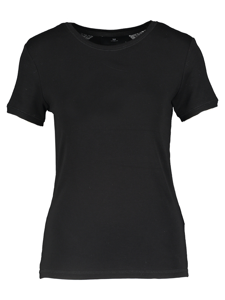 Zwarte t-shirt Heather Withblack
