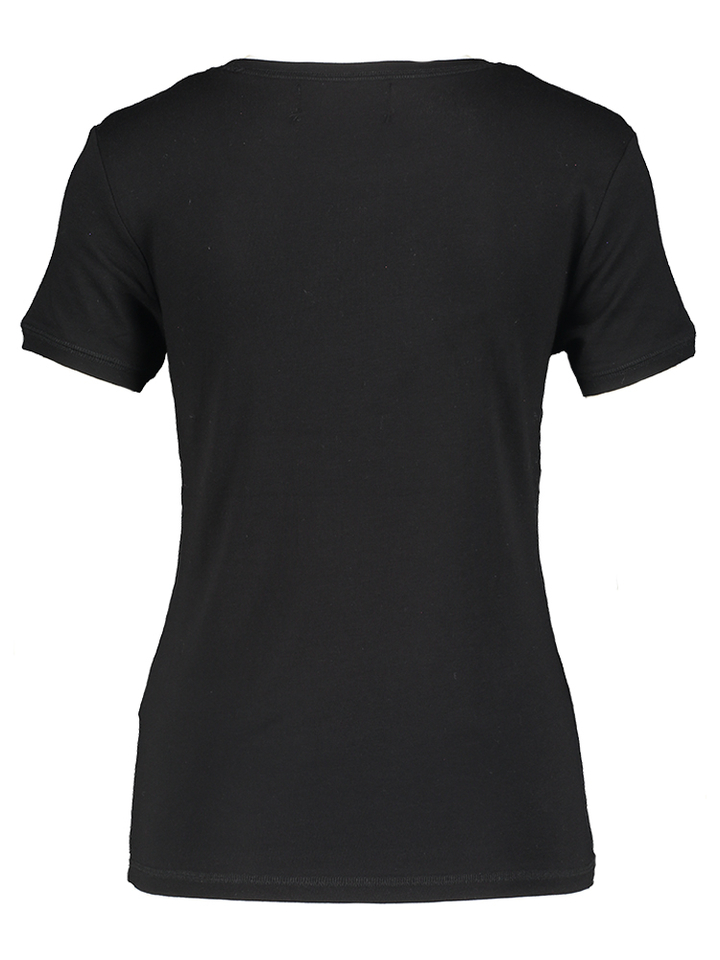 Zwarte t-shirt Heather Withblack