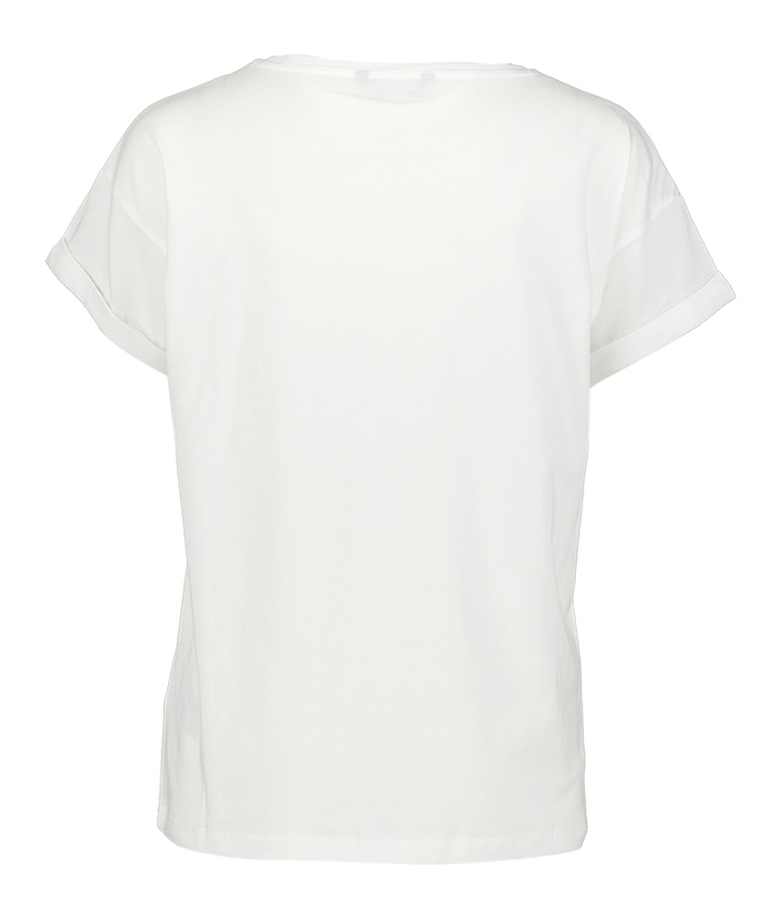 Witte t-shirt korte mouw Corri Withblack