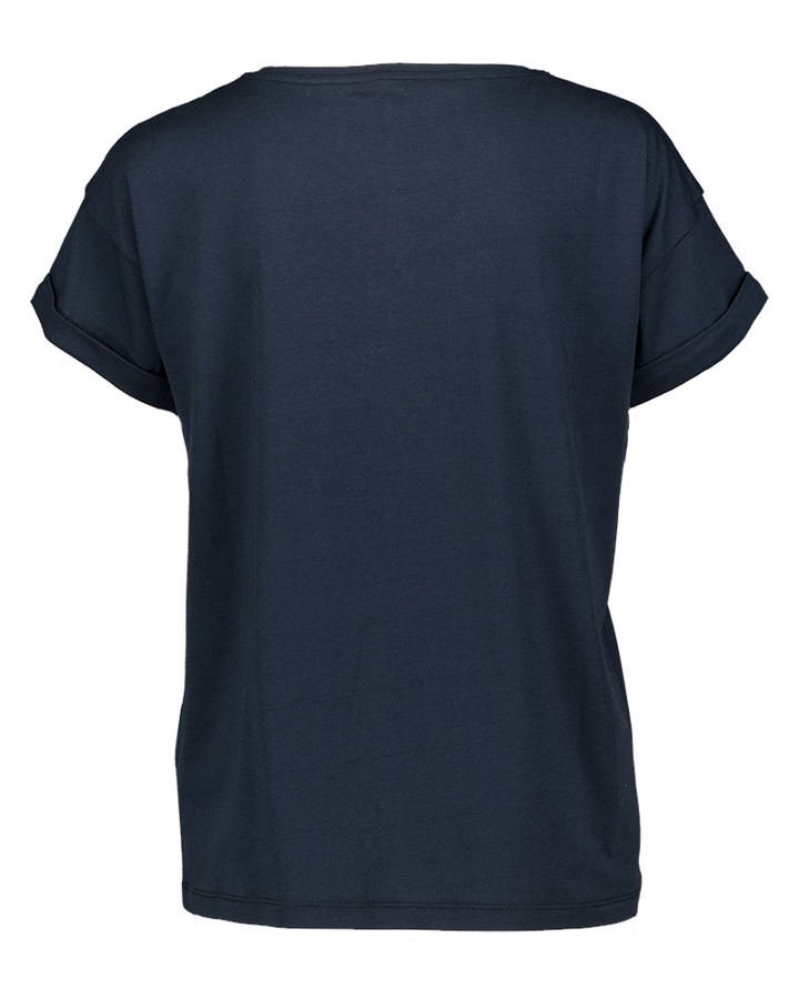 Donkerblauwe t-shirt Corri Withblack