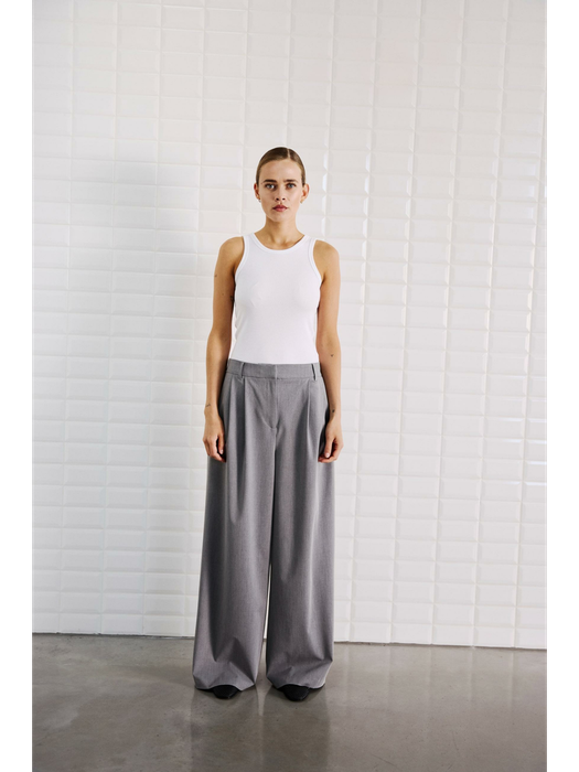 Witte klassieke top Dordi Tank Withblack