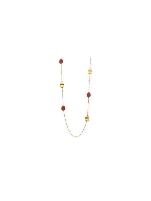 Lange ketting fuchsia Ximon Les Cordes