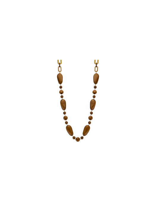 Cognac ketting Klaudia Les Cordes